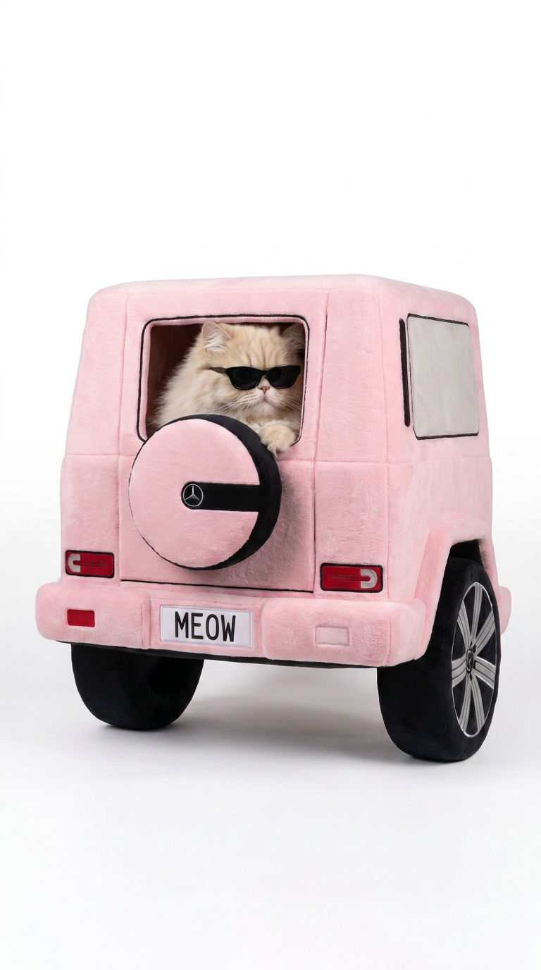 Meow Motor™ — Lit Mural Voiture pour Chat